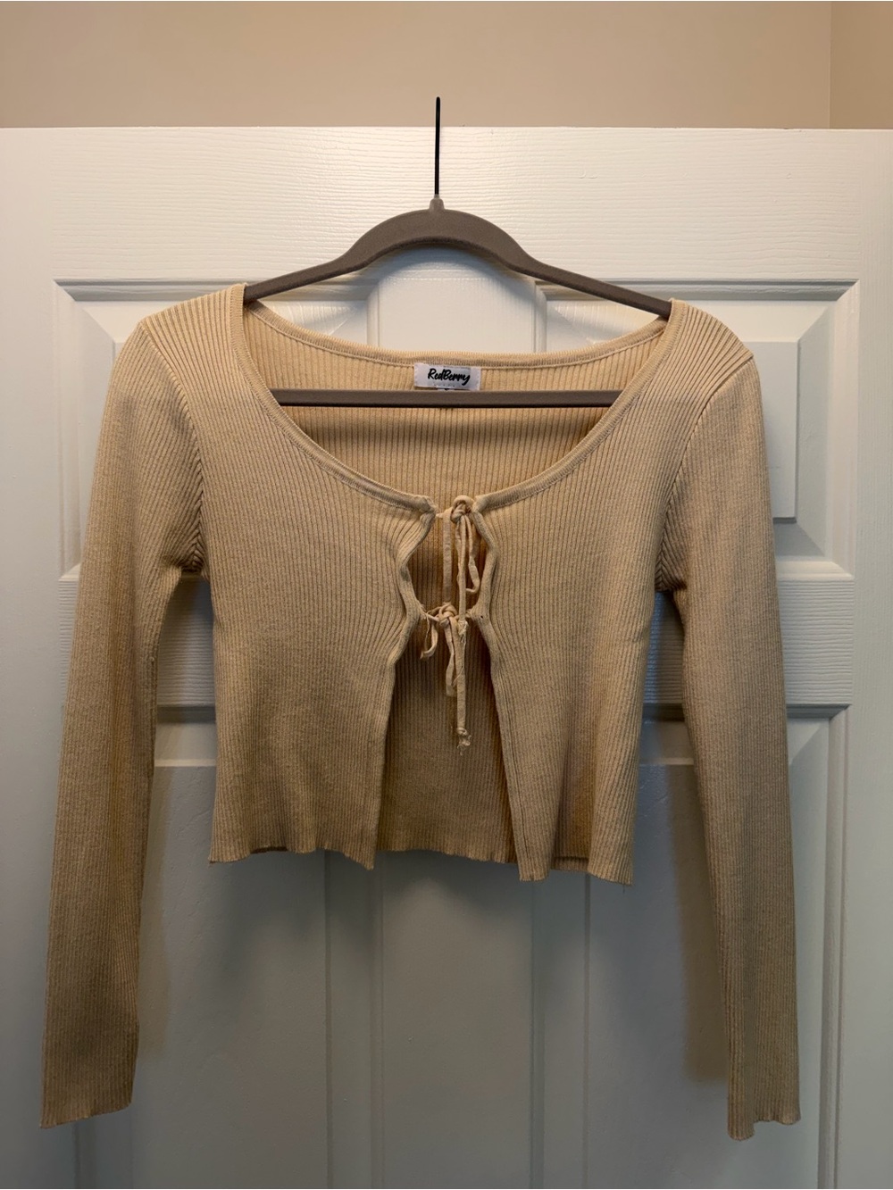 Petal & Pup - Cropped Tie Sweater